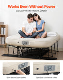 VEVOR piepūšamais matracis ar rāmi un sūkni, 2 personām, kempinga gulta, līdz 272 kg noslodzei