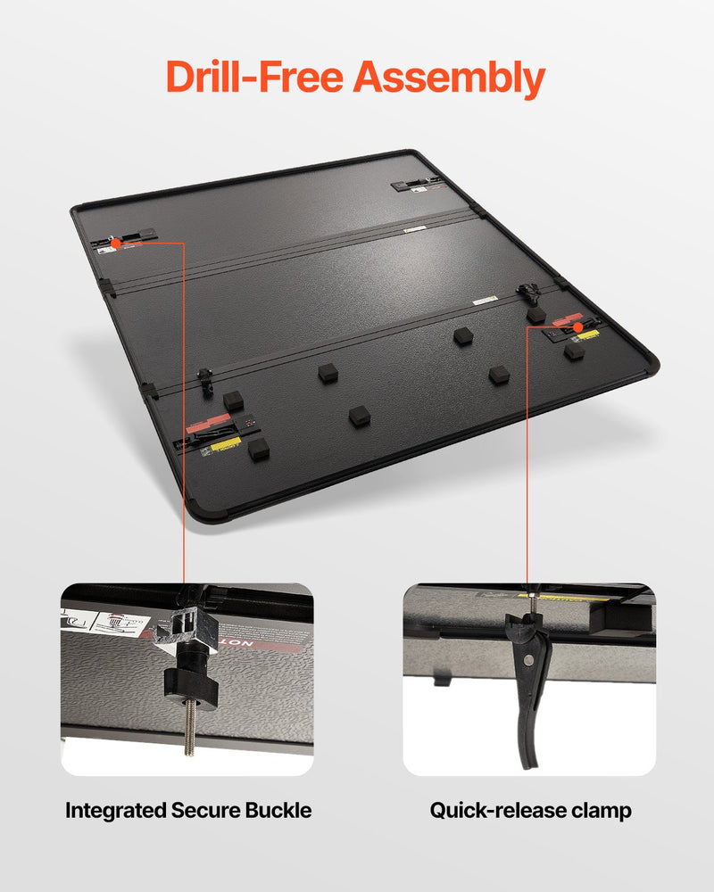 VEVOR trīsdaļīgais kravas kastes pārsegs Toyota Tundra (2014–2024)