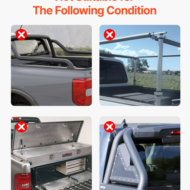 VEVOR kolmeosaline kaubakasti kate Ford F-250 / F-350 Super Duty (1999-2024)