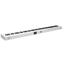 VEVOR salokāma 88 taustiņu klaviatūra, pārnēsājams digitālais pianīns ar Bluetooth un MIDI, balts