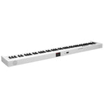 VEVOR salokāma 88 taustiņu klaviatūra, pārnēsājams digitālais pianīns ar Bluetooth un MIDI, balts