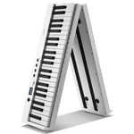 VEVOR salokāma 88 taustiņu klaviatūra, pārnēsājams digitālais pianīns ar Bluetooth un MIDI, balts
