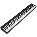 VEVOR 88 taustiņu salokāms digitālais klavieru sintezators ar Bluetooth un MIDI, melns