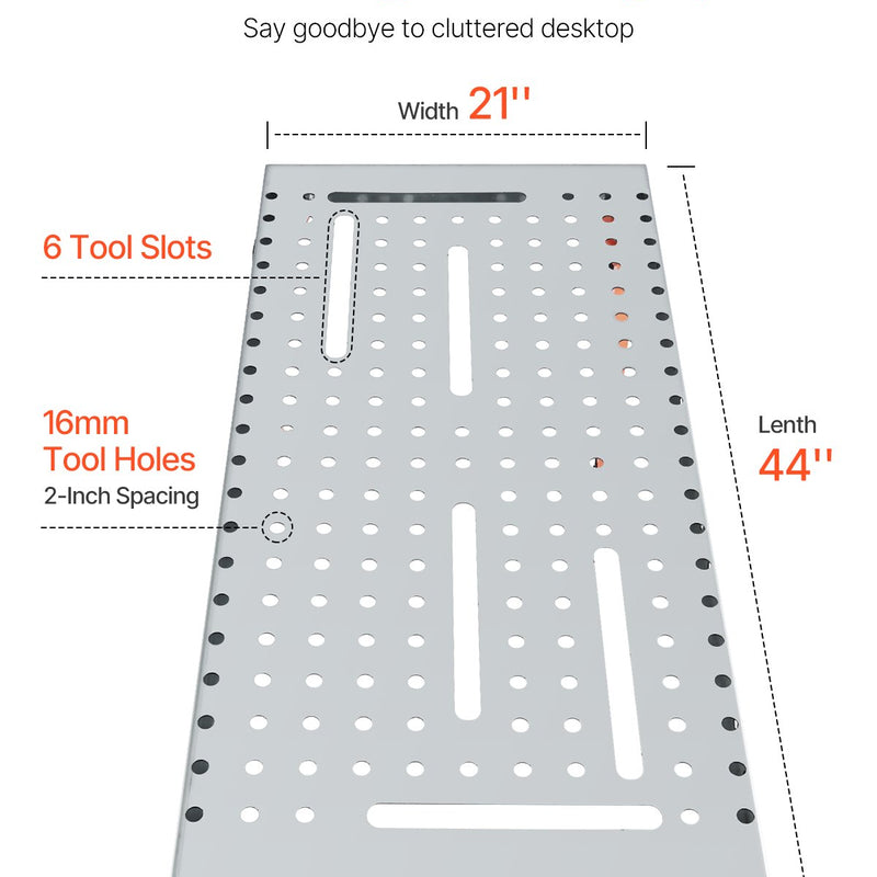 Keevituslaud 111,8 x 53,3 cm, 227 kg Kokkupandav töölaud 4 reguleeritava kõrgusastmega