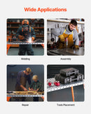 Keevituslaud 111,8 x 53,3 cm, 227 kg Kokkupandav töölaud 4 reguleeritava kõrgusastmega