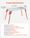 Keevituslaud 111,8 x 53,3 cm, 227 kg Kokkupandav töölaud 4 reguleeritava kõrgusastmega