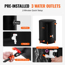 Salokāma lietusūdens tvertne 200 l ar jaucējkrāniem un pārplūdes komplektu