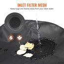 Salokāma lietusūdens tvertne 201 L, PVC, ar krāniem un pārplūdes komplektu, pārnēsājama uzglabāšanai dārzam, melna