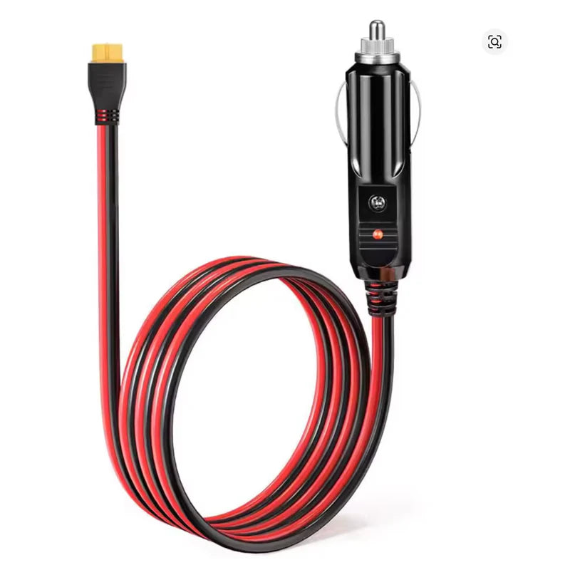 🚗 12V/24V Auto (Cigarešu Ligzda) uz XT60 Kabelis – Power Station Uzlādei