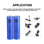 8650 litija jonu akumulators 3200mAh 3.7V 3C/5C uzlādējams elements 65x18mm 46g zema pretestība <40mΩ