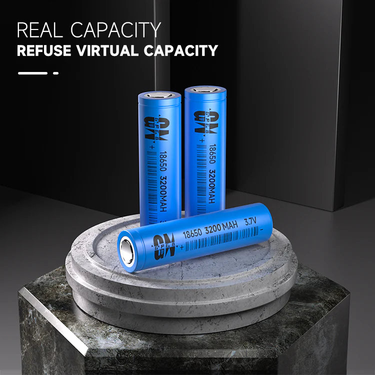 8650 litija jonu akumulators 3200mAh 3.7V 3C/5C uzlādējams elements 65x18mm 46g zema pretestība <40mΩ