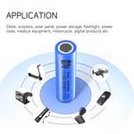 8650 litija jonu akumulators 3200mAh 3.7V 3C/5C uzlādējams elements 65x18mm 46g zema pretestība <40mΩ