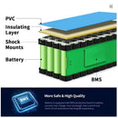 48V 7000mAh Lithium Battery 13S2P (18650) ar BMS un lādētāju e-skrejriteņiem un e-bike