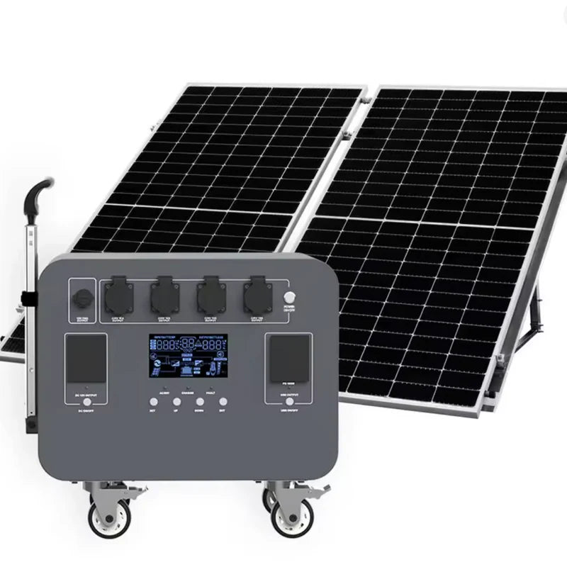 Uz pasūtījumu,piegāde 5 nedēļas⚡ 5kWh Portatīvā Enerģijas Stacija 5000W 220V (ESS Sistēma ar Riteņiem)