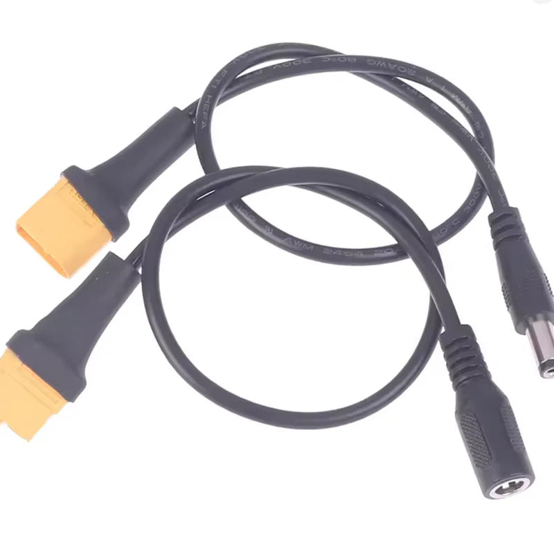 🔌 XT60 DC 5.5×2.1 Cable (0.3M) – Compact and Versatile (female connector)