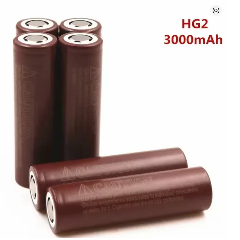 10gab iepakojums_HG2 18650 3000mAh Litija Baterijas (10 gab) 3.7V Augstas Jaudas Rechargeable Cells