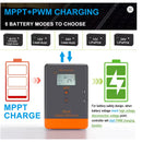 ☀️ PowMr 30A MPPT Saules Uzlādes Kontrolieris 12V/24V (LiFePO4, Lithium, GEL)