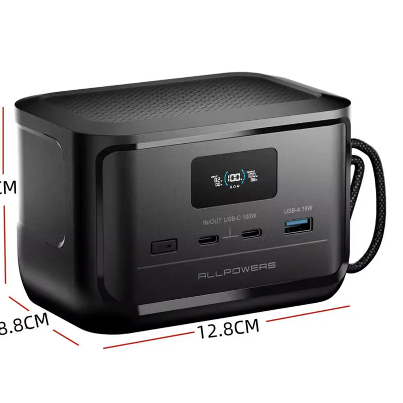 ⚡ ALLPOWERS SOLAX P100 Portatīvā Uzlādes Stacija 99.2Wh LiFePO4 USB-C 100W (EU)