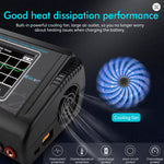 🔋 HTRC T240 DUO Smart Lādētājs 150W/240W 10A – LiPo/Li-ion/NiMH (Touch Screen)