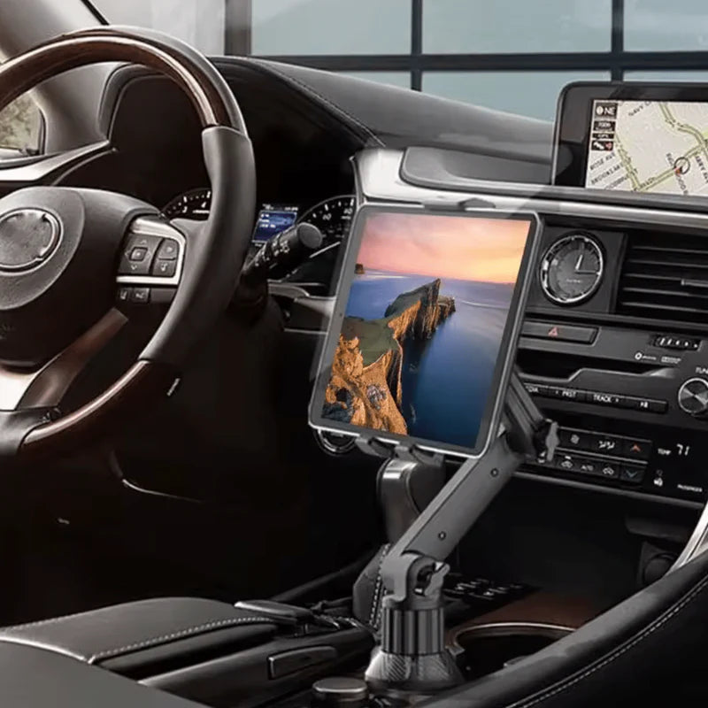 🚗 Universāls Auto Telefona un Planšetes Turētājs Krūzes Vietai