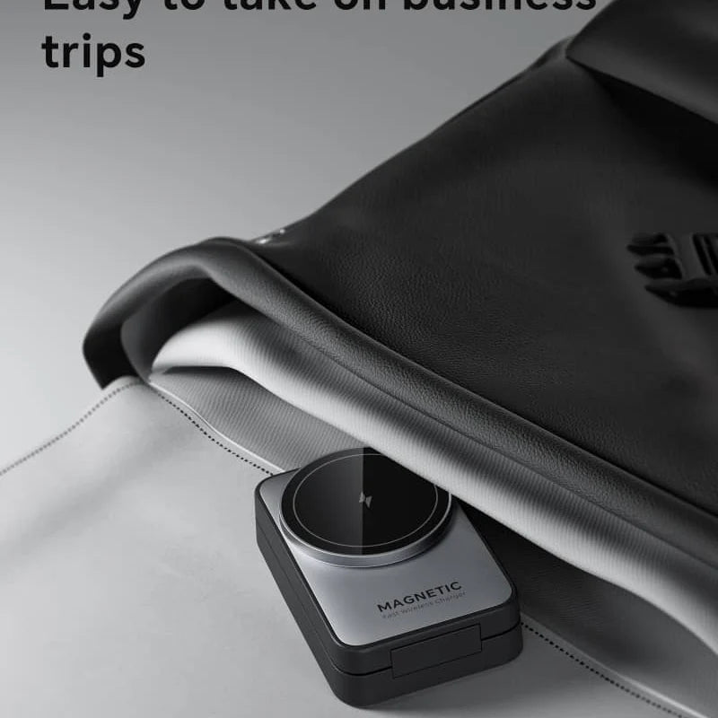 W91 Salokāms 3-in-1 Magnētiskais Bezvadu Lādētājs ar Nakts Apgaismojumu (Qi2, 15W)Magsafe