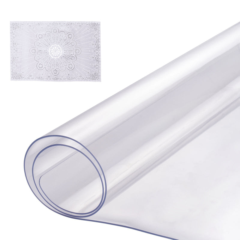 VEVOR PVC galda aizsargpārklājs, 35,6 × 61 cm, caurspīdīgs plastmasas virsmas aizsargs, 1,5 mm biezs