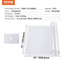 VEVOR PVC galda aizsargpārklājs, 35,6 × 61 cm, caurspīdīgs plastmasas virsmas aizsargs, 1,5 mm biezs