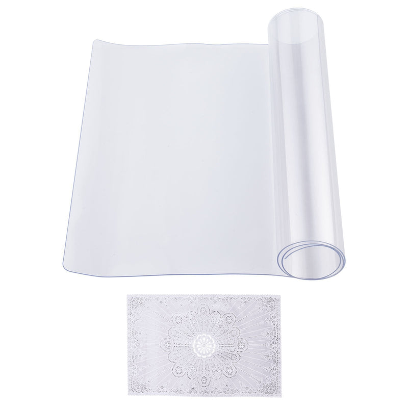 VEVOR PVC galda aizsargpārklājs, 35,6 × 61 cm, caurspīdīgs plastmasas virsmas aizsargs, 1,5 mm biezs