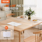 VEVOR PVC galda aizsargpārklājs 914 x 1524 mm, matēts, 1,5 mm biezs