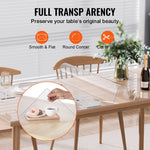 VEVOR PVC galda aizsargs, caurspīdīga plastmasa, 101 × 152 cm, 2,0 mm biezums
