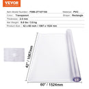 VEVOR PVC galda aizsargs, 107 x 152 cm, caurspīdīgs, 2,0 mm biezs