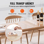 VEVOR PVC galda aizsargpārklājs, 42 × 96 collas, caurspīdīgs plastmasas galda pārklājs, 1,5 mm biezs