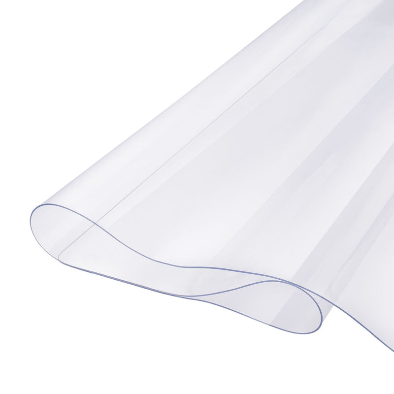 VEVOR PVC galda aizsargs, 137 × 137 cm, caurspīdīgs plastmasas virsmas aizsargs, 2,0 mm biezs