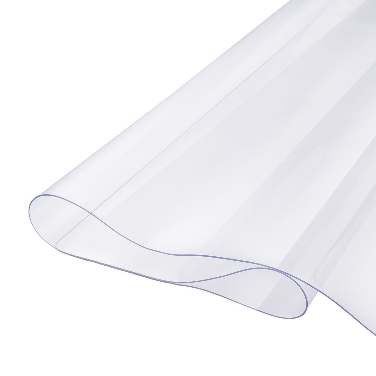 VEVOR PVC galda aizsargs, 137 × 137 cm, caurspīdīgs plastmasas virsmas aizsargs, 2,0 mm biezs