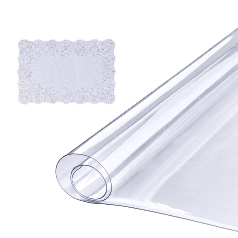 VEVOR caurspīdīgs galda pārklājs, 613 x 922 mm, 1,5 mm biezs PVC, ūdensizturīgs rakstāmgalda, kafijas galda un ēdamistabas galda aizsargs