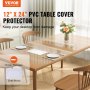 VEVOR caurspīdīgs galda aizsargs, 306 x 614 mm, 1,5 mm PVC