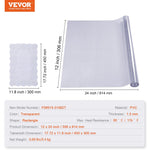 VEVOR caurspīdīgs galda aizsargs, 306 x 614 mm, 1,5 mm PVC