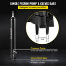 Гидравлический длиннорамный домкрат VEVOR, грузоподъемность 3 т, с однопоршневым насосом и основанием типа Clevis, ручной стул с рукояткой, подходит для гаражных/мастерских кранов, подъема двигателей, черный