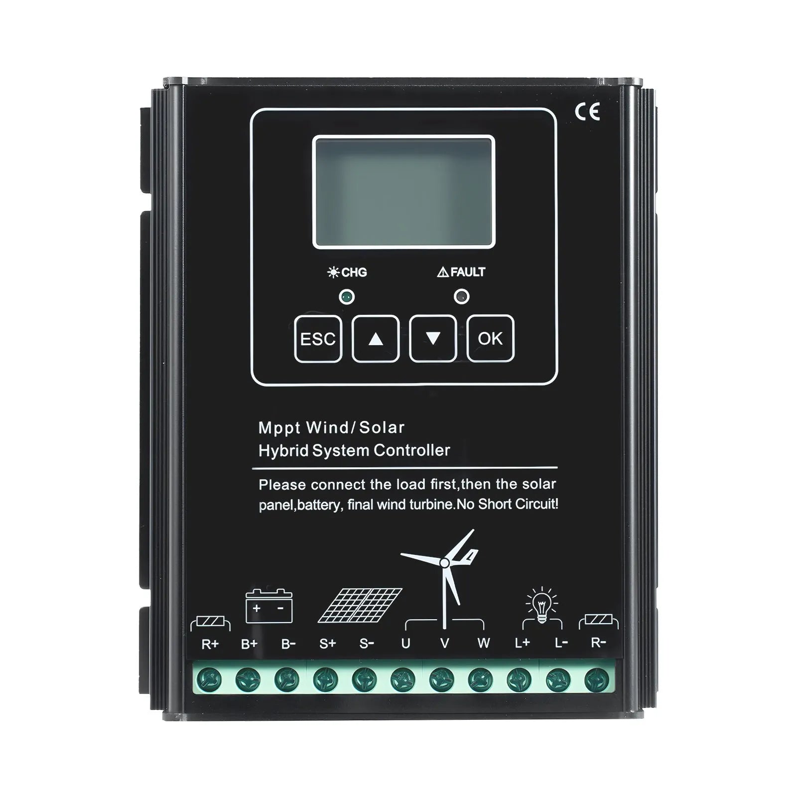 VEVOR 12 V 400 W saules un vēja enerģijas komplekts, 2 × 100 W monokristāliskie saules paneļi, 200 W vēja turbīna un MPPT saules/vēja hibrīdais kontrolieris, piemērots mājām, kemperiem, laivām un bezpiekļuves sistēmām