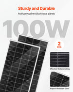 VEVOR 12 V 400 W saules un vēja enerģijas komplekts, 2 × 100 W monokristāliskie saules paneļi, 200 W vēja turbīna un MPPT saules/vēja hibrīdais kontrolieris, piemērots mājām, kemperiem, laivām un bezpiekļuves sistēmām