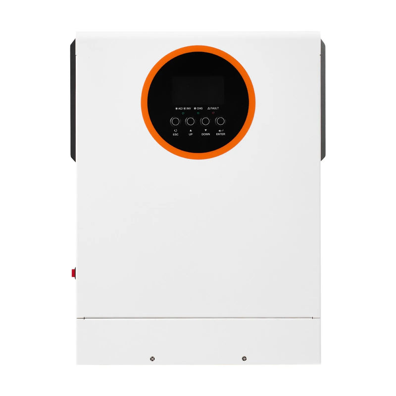 VEVOR 24 V 1000 W saules un vēja enerģijas komplekts ar 6 × 100 W monokristāliskiem paneļiem, 400 W turbīnu ar kontrolieri, 25,6 V 100 Ah LiFePO₄ akumulatoru un 24 V 3000 W hibrīdo invertoru mājām, laivām, namiņiem, saimniecībām