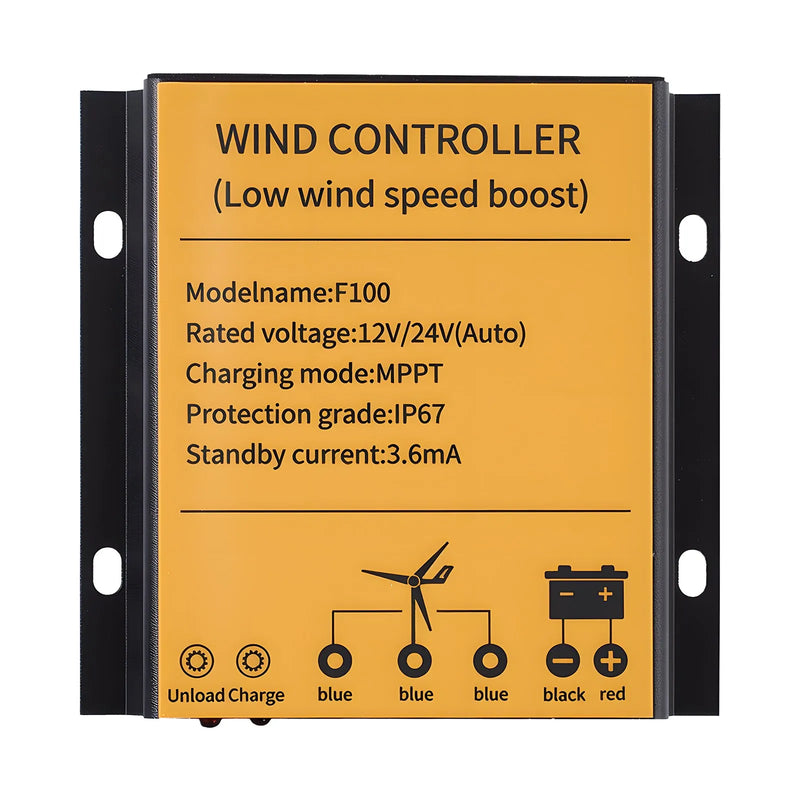 VEVOR 24 V 1000 W saules un vēja enerģijas komplekts ar 6 × 100 W monokristāliskiem paneļiem, 400 W turbīnu ar kontrolieri, 25,6 V 100 Ah LiFePO₄ akumulatoru un 24 V 3000 W hibrīdo invertoru mājām, laivām, namiņiem, saimniecībām