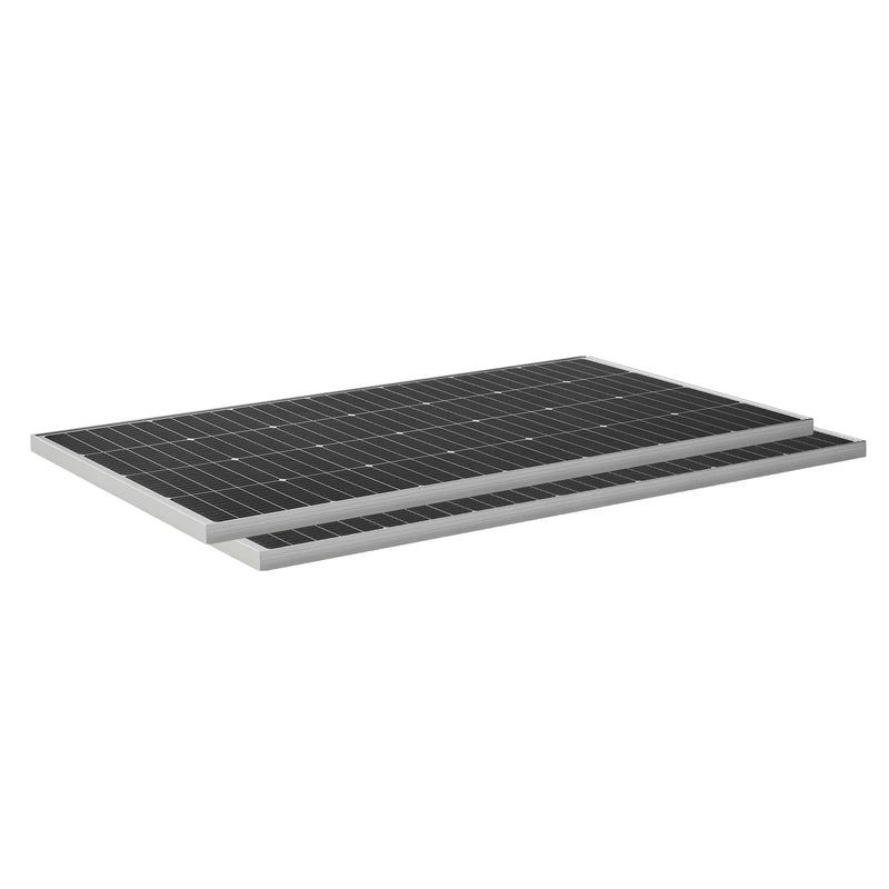 VEVOR 400 W pilns saules enerģijas komplekts ar 2 × 200 W monokristāliskajiem paneļiem, 12,8 V 100 Ah LiFePO₄ akumulatoru, 40 A MPPT uzlādes kontrolieri un 1000 W invertoru mājai, kemperiem, laivām un autonomām sistēmām