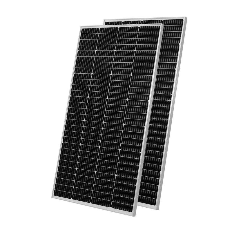 VEVOR 400 W pilns saules enerģijas komplekts ar 2 × 200 W monokristāliskajiem paneļiem, 12,8 V 100 Ah LiFePO₄ akumulatoru, 40 A MPPT uzlādes kontrolieri un 1000 W invertoru mājai, kemperiem, laivām un autonomām sistēmām