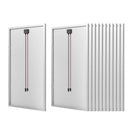 VEVOR 2400 W 48 V pilns saules enerģijas komplekts, 12 × 200 W monokristāliskie saules paneļi, 51,2 V 100 Ah LiFePO₄ akumulators, 48 V 5000 W hibrīdinvertors autonomām sistēmām lielai mājai, šķūnim vai saimniecībai