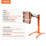 VEVOR 3300W infrasarkanā krāsas žāvēšanas lampa ar statīvu, 0,8 m² pārklājums, 1–60 min taimeris