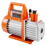 VEVOR vakuuma sūknis 100 l/min, vienpakāpes rotācijas lāpstiņu HVAC AC vakuuma sūknis ar 4 polu motoru, 5 Pa galējais vakuums, paredzēts R134a / R22 / R410a sistēmām, komplekts ar eļļas pudeli, automobiļu kondicionieru apkopei un sveķu degazēšanai