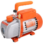 VEVOR vakuuma kamera 18,9 l ar vienpakāpes vakuuma sūkni 99 l/min, rūdīta stikla vāks, ar 250 ml eļļas pudeli, paredzēta koksnes stabilizēšanai, silikonu un epoksīdu degazācijai
