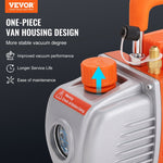 VEVOR vakuuma kamera 18,9 l ar vienpakāpes vakuuma sūkni 99 l/min, rūdīta stikla vāks, ar 250 ml eļļas pudeli, paredzēta koksnes stabilizēšanai, silikonu un epoksīdu degazācijai