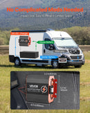 VEVOR 12 V 30 A DC–DC akumulatora lādētājs 375 W, borta lādētājs svina-skābes, litija, AGM, GEL un šķidrā elektrolīta akumulatoriem, viedā daudzpakāpju uzlāde, paredzēts kemperiem, komerctransportam, laivām un jahtām